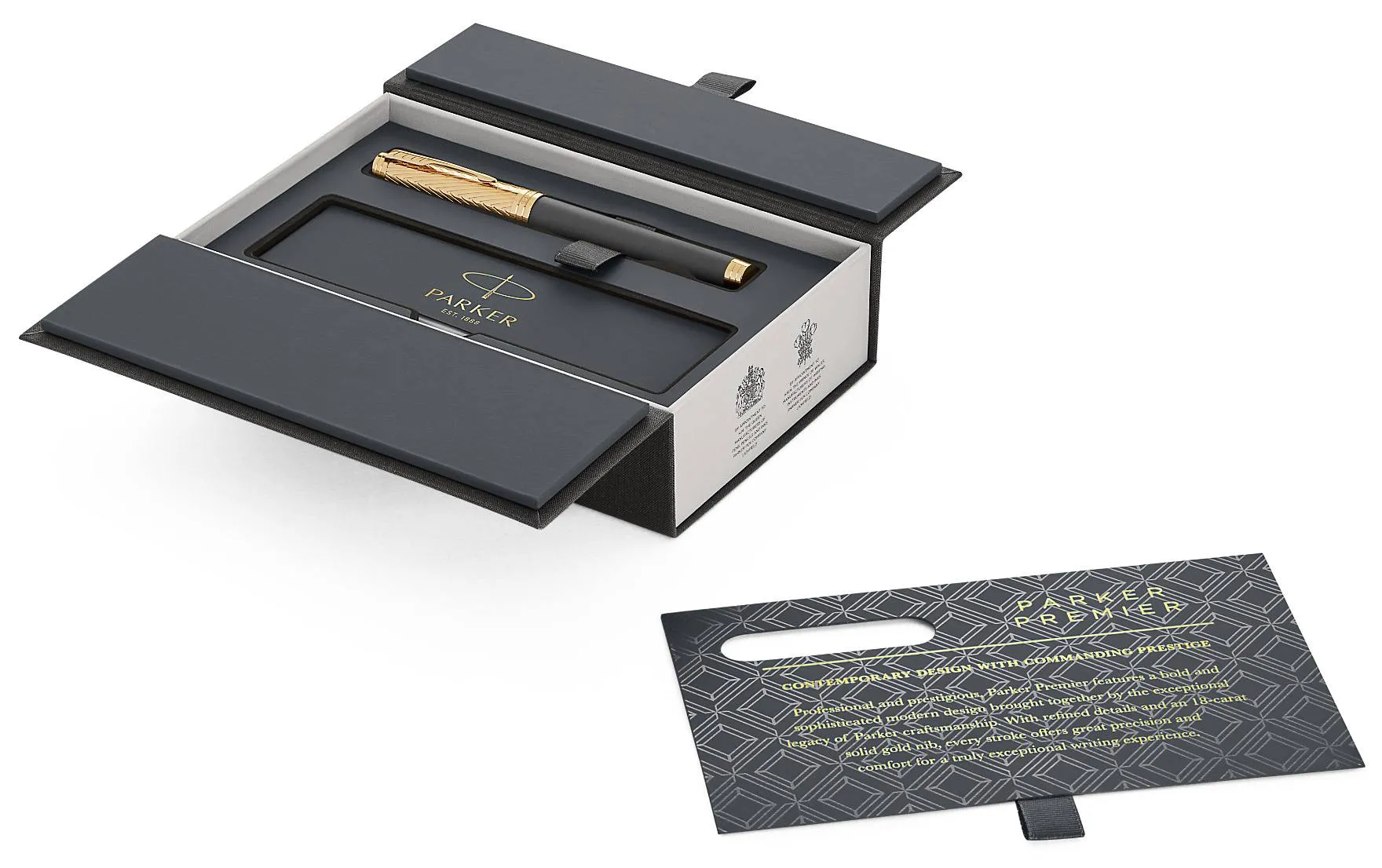 Шариковая ручка Parker Premier Storm Grey K561